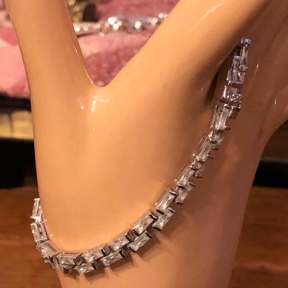 Woman’s 7 inch. Sterling silver bracelet - Picture 4 of 4